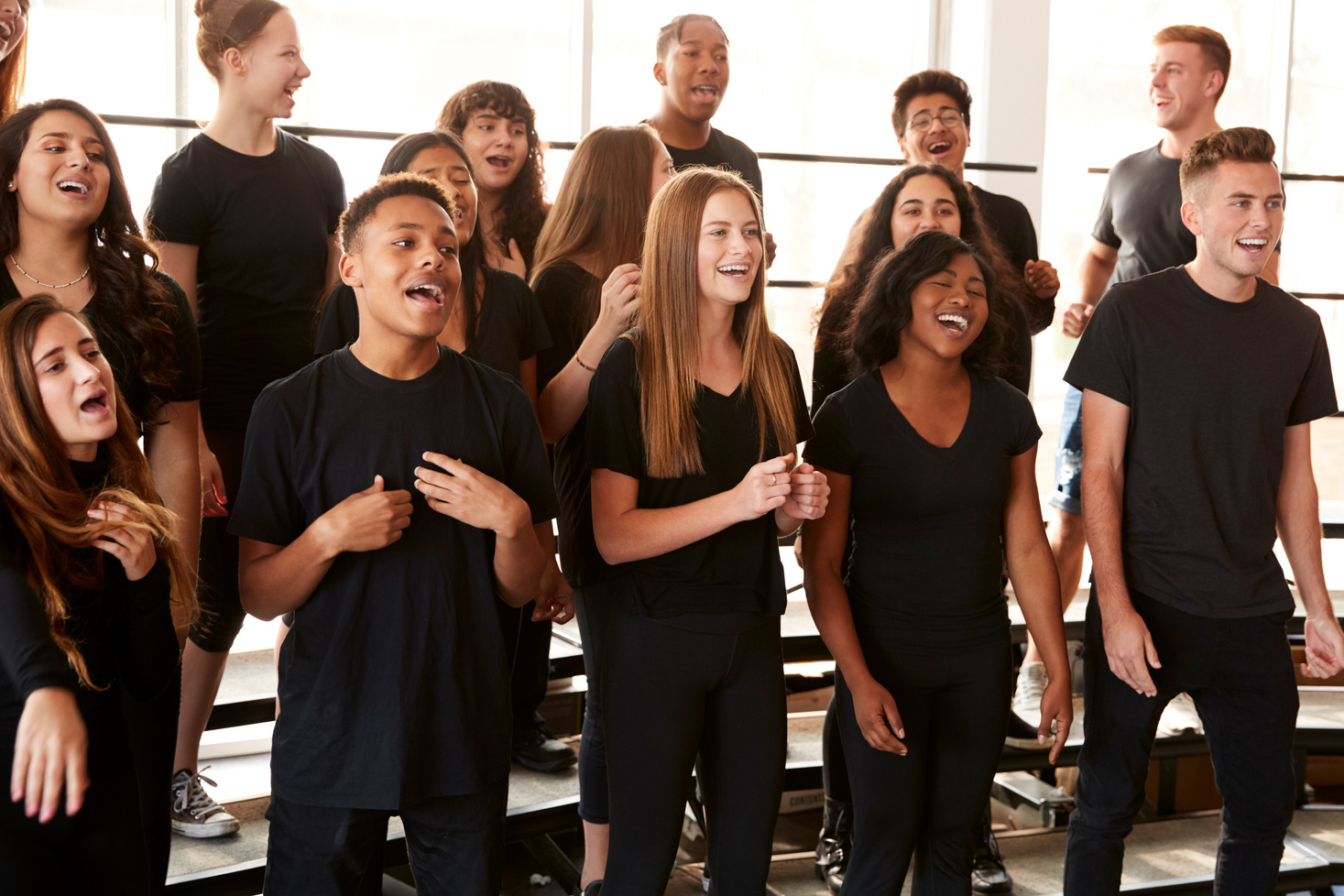 Students Singing in Choir
